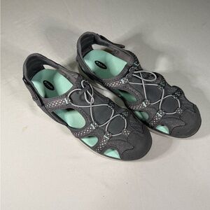 Dr. Scholl’s Gray Aqua Sport Sandals‎ Women’s 9.5M Comfort Walking Shoes